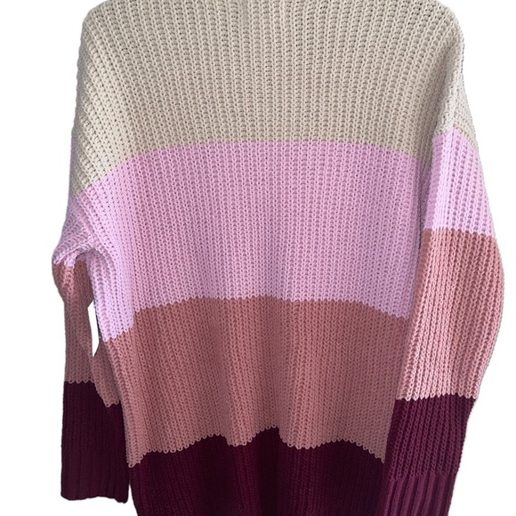 𝅺nwt ARIZONA JEAN COMPANY STRIPED SWEATER SIZE MEDIUM - Picture 2 of 2